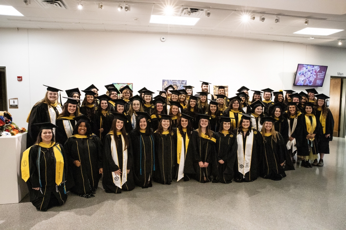 MSW Students Group Photo at Hooding Ceremony